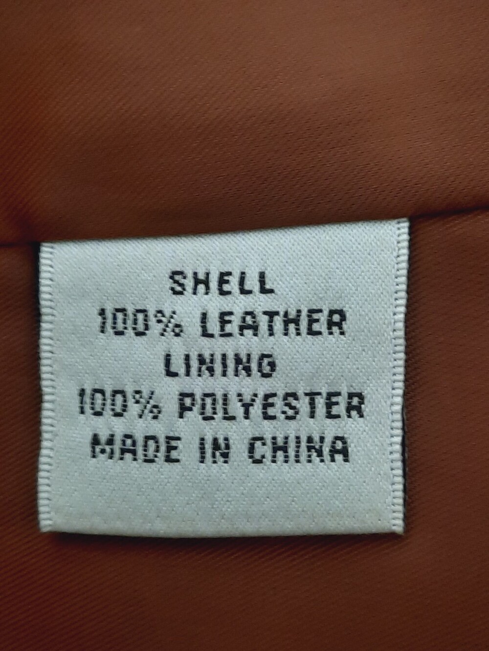 Talbots Genuine Leather Collarless Single-Button Jacket - Cognac Brown, Size 14 - Picture 5 of 8